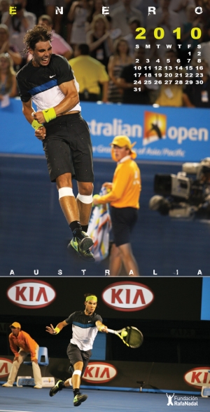 Calendario Rafael Nadal 2010